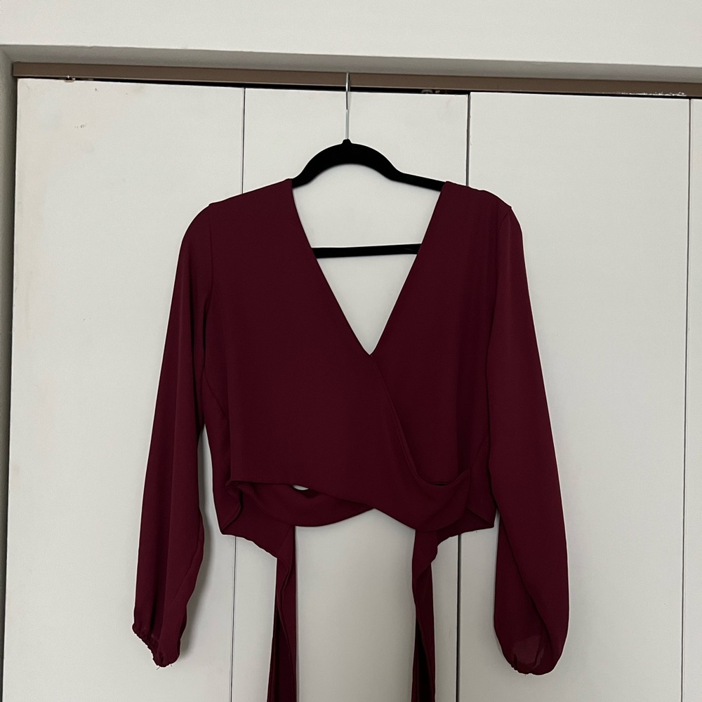 Open back crop top